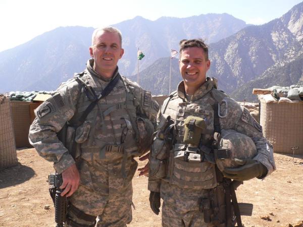 Retired Colonel Chris Kolenda in Afghanistan